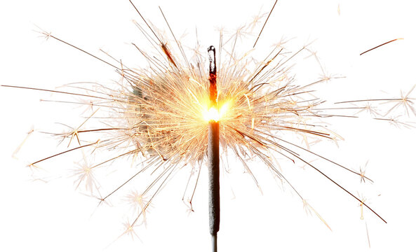 Sparkling Bengal Lights Bright Festive Firework Celebration Party Holiday New Year s Eve Burning