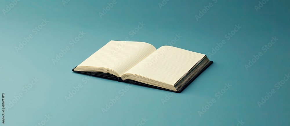 Poster notebook. with copy space image. Place for adding text or design
