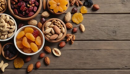 Dried Fruit and Nut Medley A Rustic Still Life