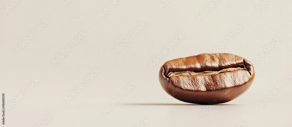 Leinwandbilder coffee bean against a white background blurred roasted coffee bean. with copy space image. place for