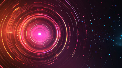 Abstract vector background with color transparent circles