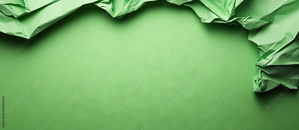 Fototapete background in green paper. with copy space image. place for adding text or design