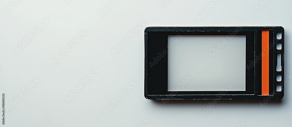 Poster Photo frame 35mm slide on a white background. with copy space image. Place for adding text or design