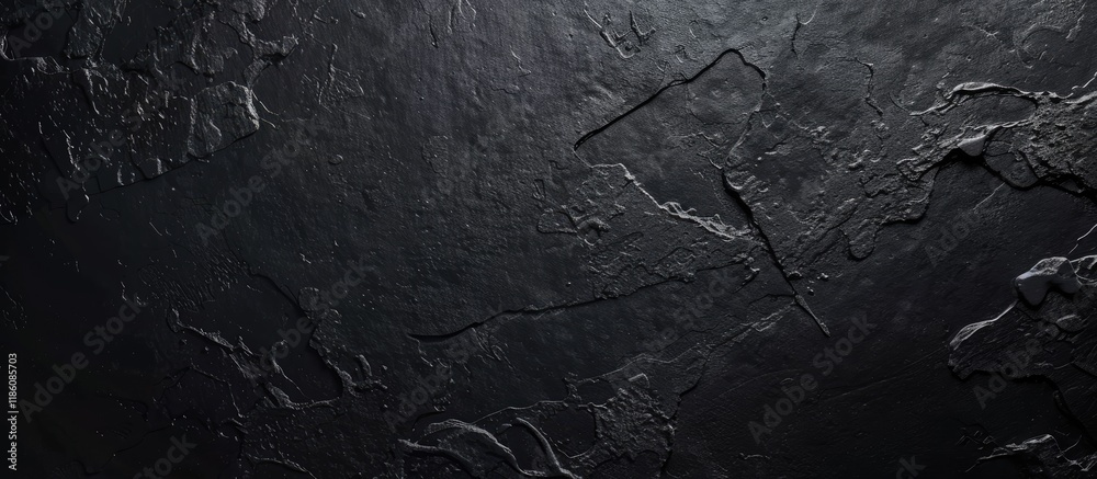 Leinwandbilder Black paper texture background Blank paper for text Dark design resembles a blackboard. with copy space image. Place for adding text or design