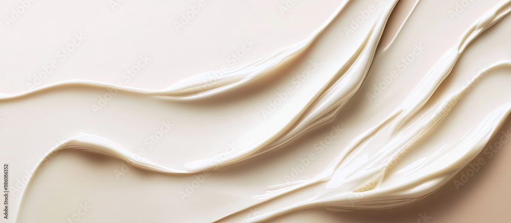 Poster Cosmetic cream texture for face and body Selective focus Nature. with copy space image. Place for adding text or design