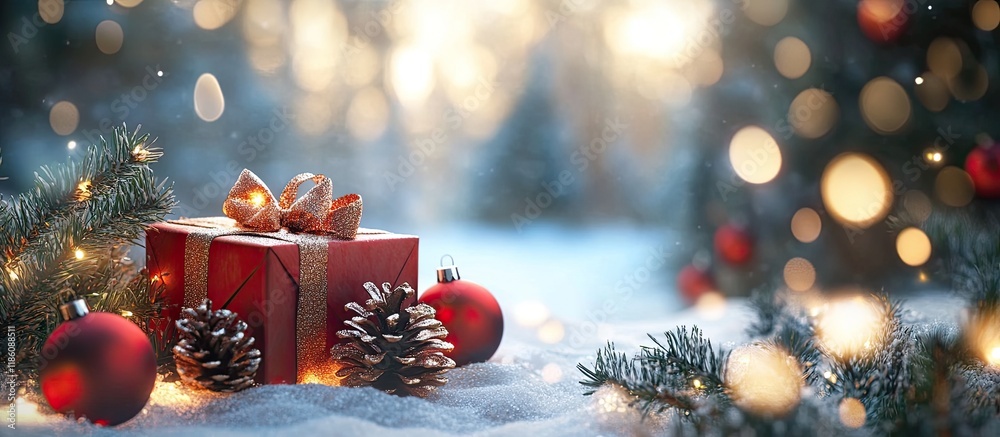 Poster Christmas greeting card for you. with copy space image. Place for adding text or design