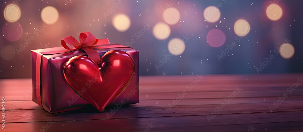 Poster valentine s day gift. with copy space image. place for adding text or design