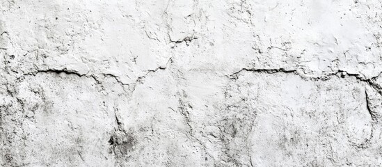 Obraz premium Dirty white plaster wall featuring a background texture of gray natural scratches. with copy space image. Place for adding text or design
