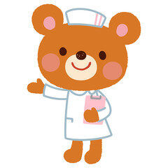 クマの看護師さん　お医者さん