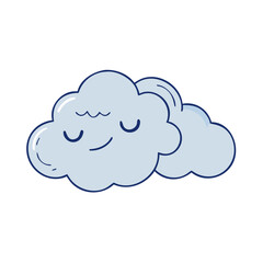 calm cloud vector icon, singles awareness vector illustration - simple illustration of calm cloud perfect for logos, and self love -themed designs.