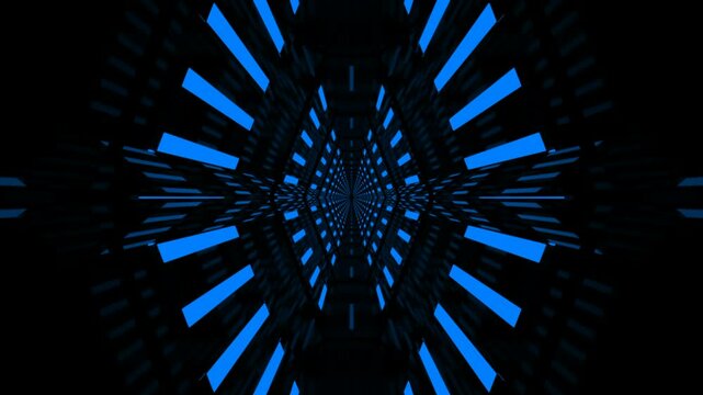 Abstract Tunnel Background Loop - Digital 3d Animation 