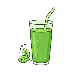 green smoothie vector icon, singles awareness vector illustration - simple illustration of green smoothie perfect for logos, and self love -themed designs.
