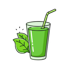 green smoothie vector icon, singles awareness vector illustration - simple illustration of green smoothie perfect for logos, and self love -themed designs.