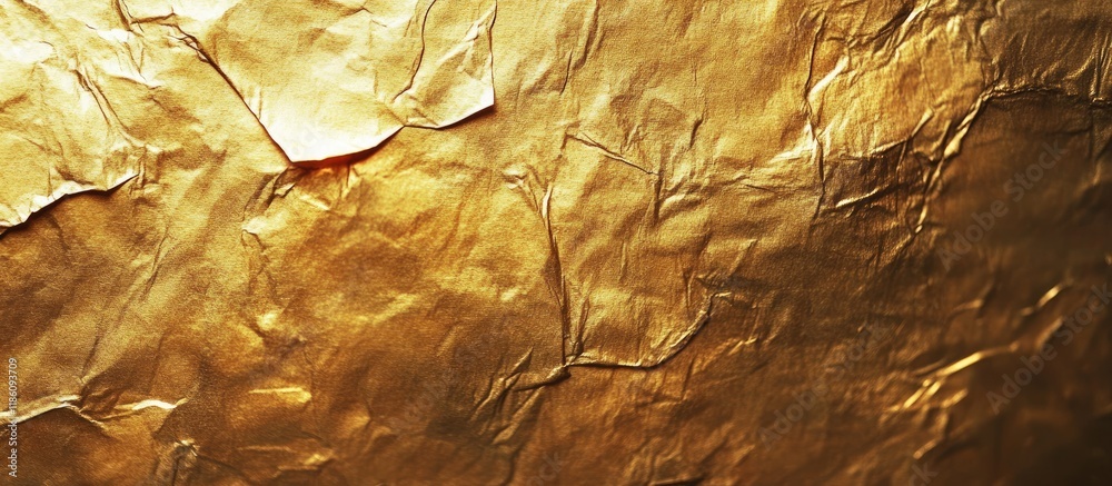 Fototapete golden paper surface. with copy space image. place for adding text or design