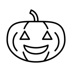 Carved Jacko'Lantern line icon