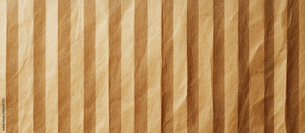 Leinwandbilder Kraft paper texture with a vertical striped pattern for wrapping Background featuring Kraft paper texture. with copy space image. Place for adding text or design