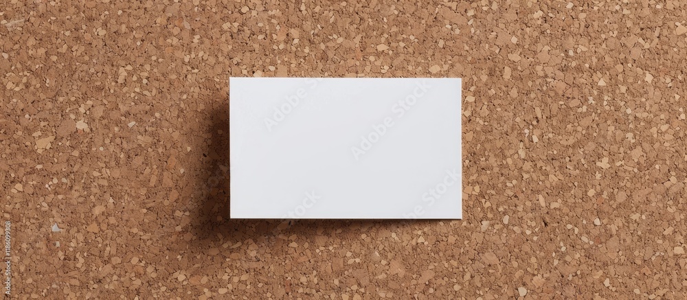 Aufkleber white card on a corkboard finance theme. with copy space image. Place for adding text or design