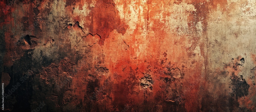 Fototapete grunge wall background with a halloween color tone. with copy space image. place for adding text or 