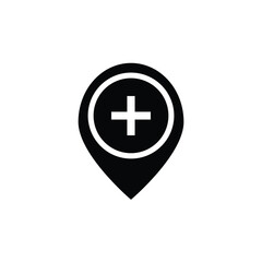 health place icon or symbol,vector illustration on white background.