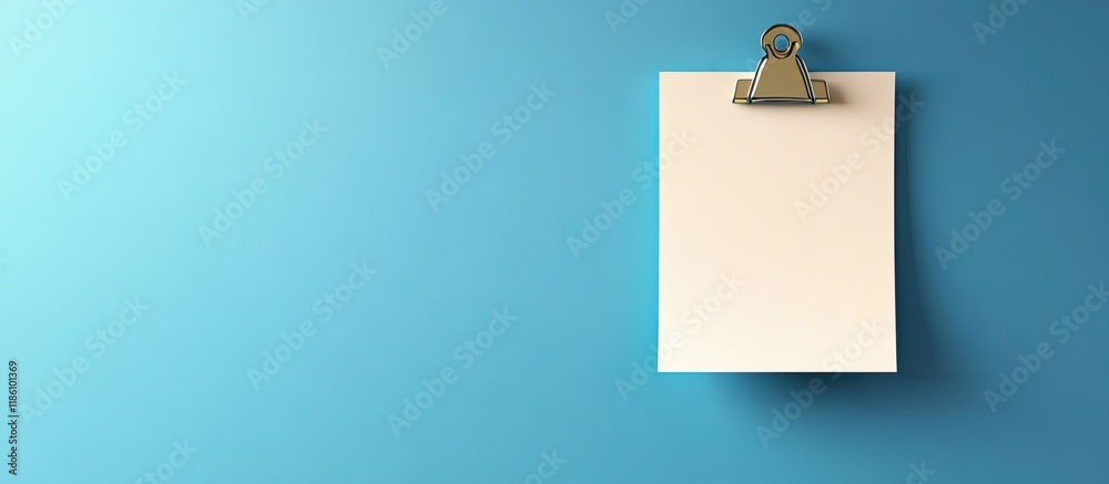 Poster Empty note on the bulletin board. with copy space image. Place for adding text or design