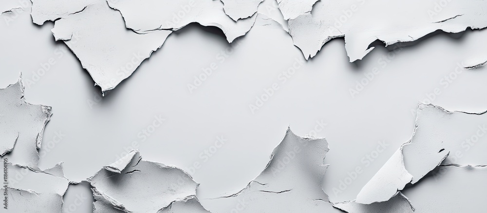 Aufkleber Torn posters area for your text. with copy space image. Place for adding text or design