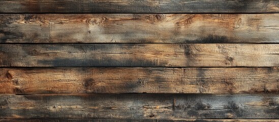 Fototapeta premium aged brown rustic dark grunge wooden texture wood backdrop banner. with copy space image. Place for adding text or design