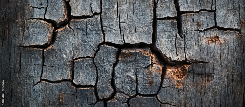 Leinwandbilder weathered old rustic wooden background featuring cracks grunge style. with copy space image. place f