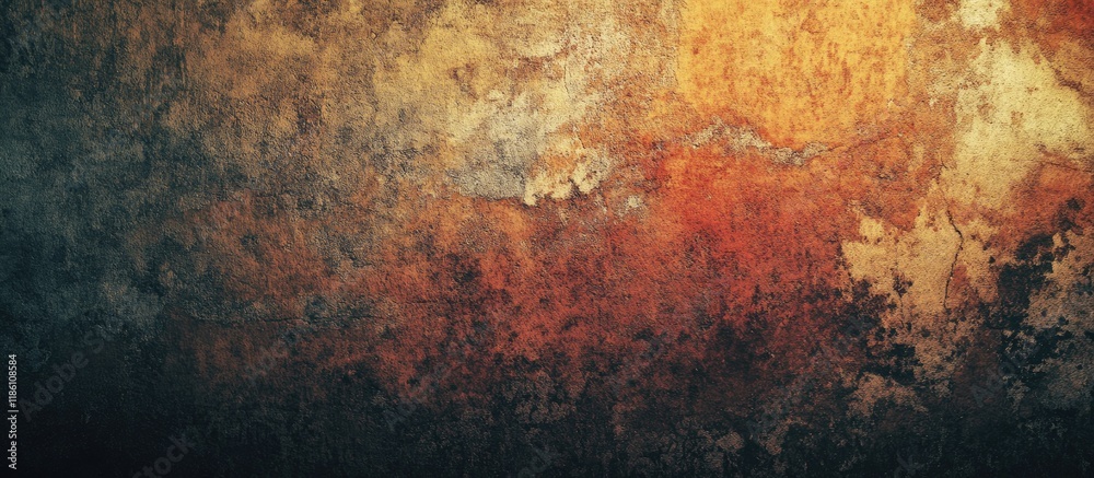 Fototapete grunge wall background with a halloween color tone. with copy space image. place for adding text or 