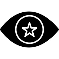 Eye Star Icon