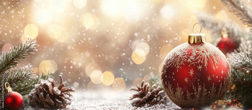 Aufkleber Christmas greeting card for you. with copy space image. Place for adding text or design