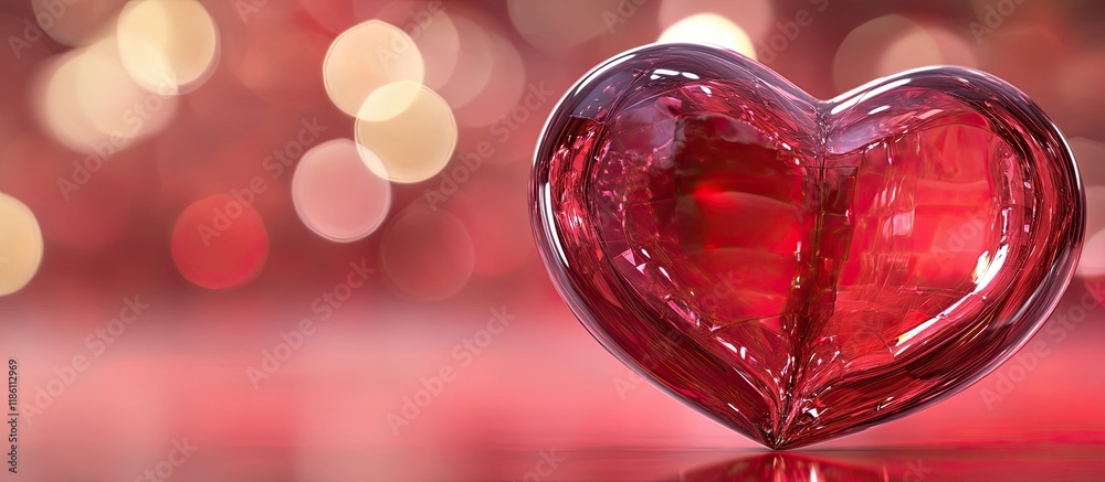 Aufkleber Valentine s Day Love image Image. with copy space image. Place for adding text or design