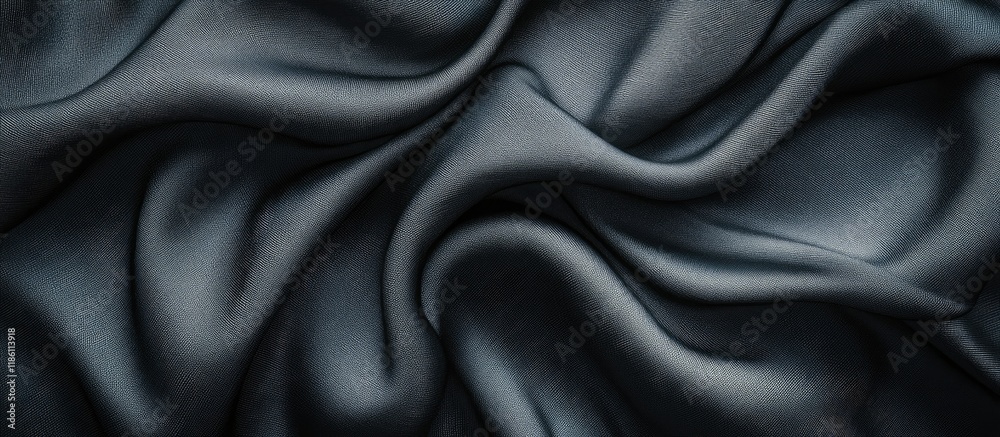 Poster Textile texture in a fabric top view copy space