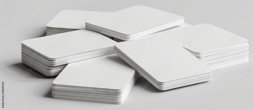 Poster A series of empty cards. with copy space image. Place for adding text or design