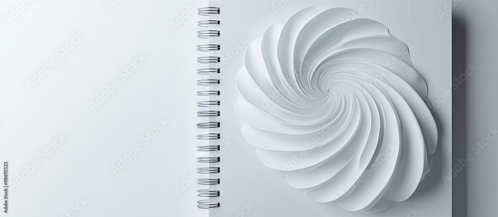 Poster Notepad page featuring a spiral Additional space for the text