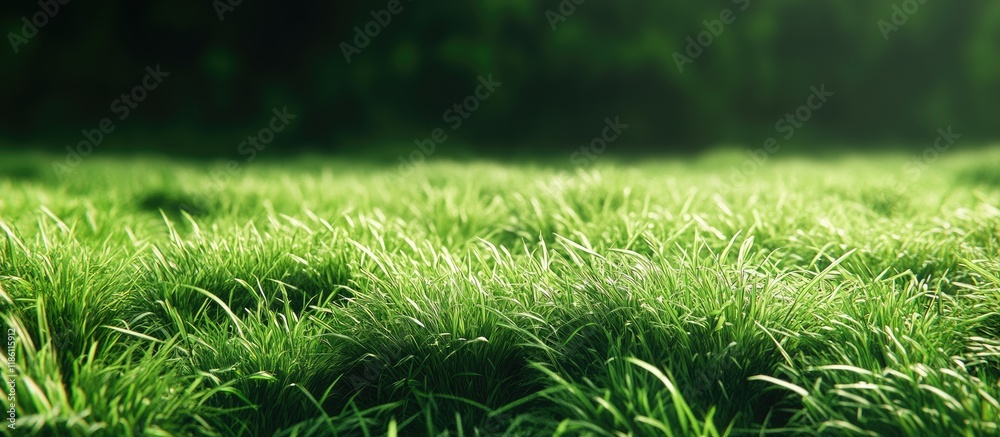 Poster grass field backdrop lush green grass green backdrop. with copy space image. place for adding text o