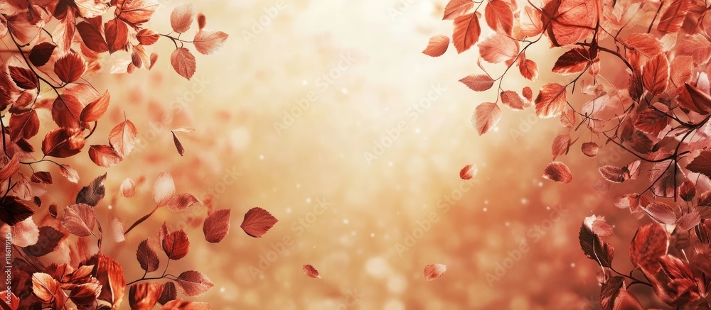 Leinwandbilder autumn foliage background autumn foliage background. with copy space image. place for adding text or