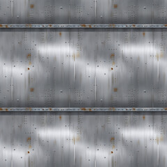 Obraz premium Seamless Brushed Metal Steel Industrial Background