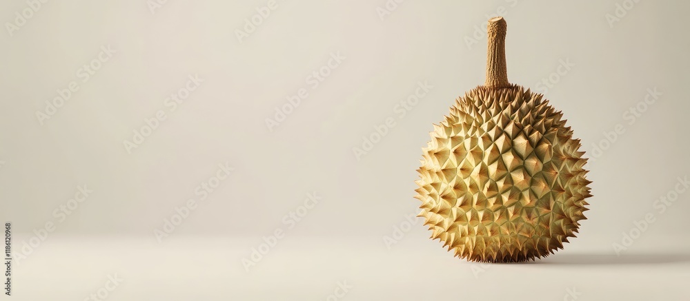 Leinwandbilder durian known as the king of fruits isolated on a white background. with copy space image. place for 