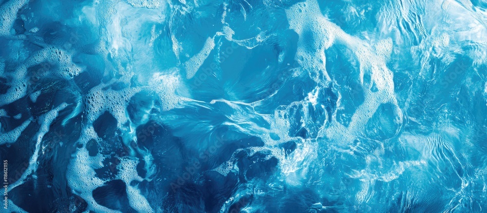 Aufkleber Swimming pool water surface Abstract backdrop Long banner. with copy space image. Place for adding text or design