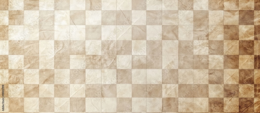 Leinwandbilder Beige checkered pattern paper texture wall texture backdrop vacant space for text. with copy space image. Place for adding text or design