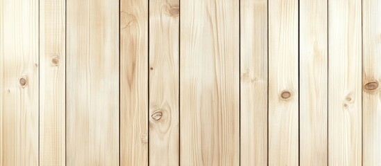 Fototapeta premium Beige wooden plank textured backdrop Horizontal orientation. with copy space image. Place for adding text or design