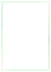 White background with watercolor style frame (matcha)