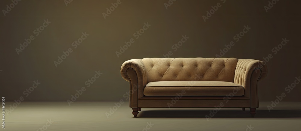 Aufkleber Couch. with copy space image. Place for adding text or design