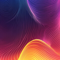 Obraz premium Colorful wave patterns create a stunning abstract background with vibrant hues and smooth gradients
