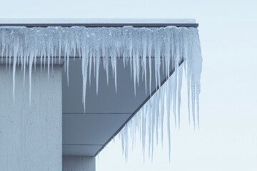 ice-encrusted cooling unit, crystalline formations