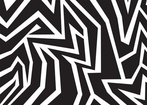 Black and white Abstract geometric pattern line. For web and digital media.