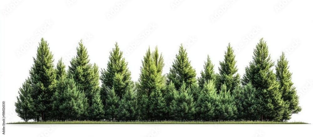 Poster arrangement of numbers within a group of trees. with copy space image. place for adding text or desi