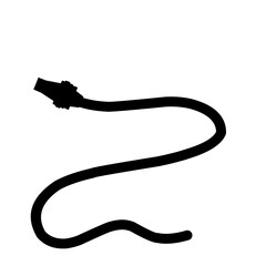 Water Spray Hose Silhouette 