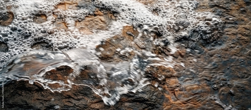 Leinwandbilder abstract background for design featuring water splashes on rock natural backdrop with appealing text