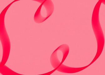 Ilustración sin tíRomantic love letter for Valentine's day. Flat lay illustration on pink background with empty space for text. Happy Valentine’s Day..